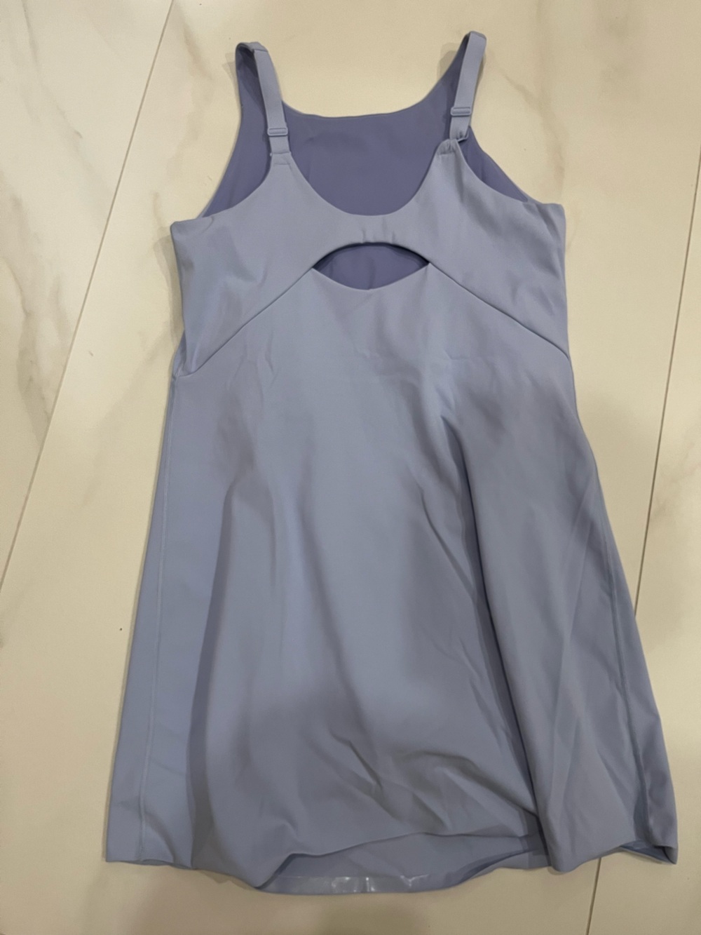 SPANX Power Boost Exercise Dress Light Blue Sleeveless Shift Dress size M - Picture 6 of 8